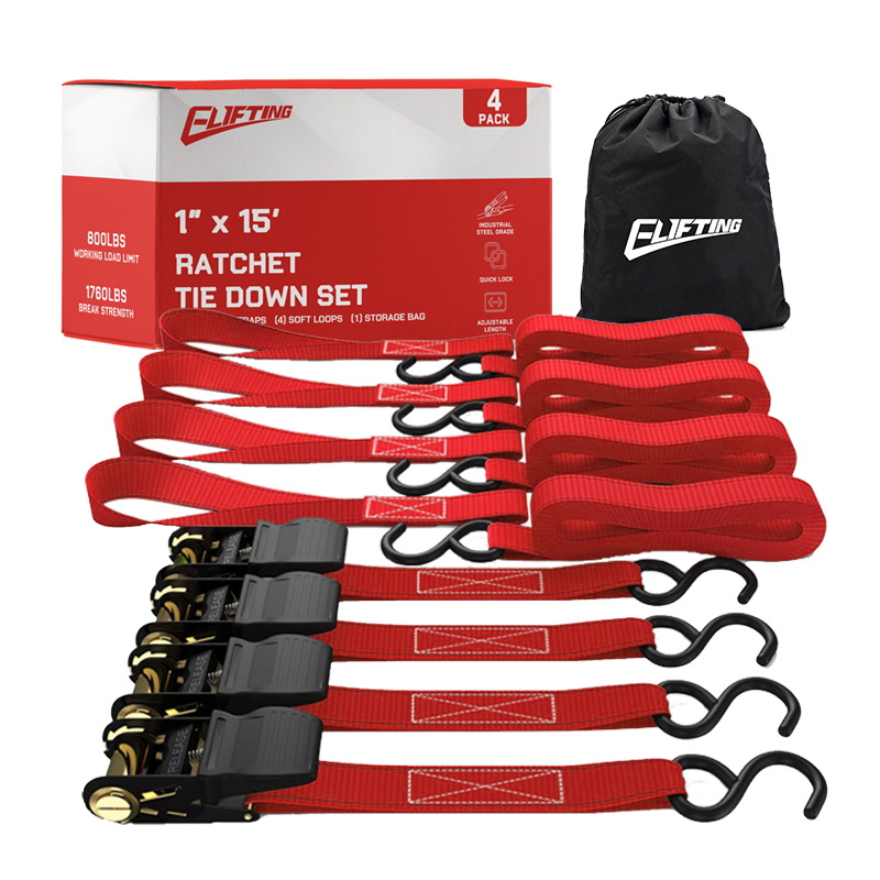 1 ″ x 15 ″ Cırcır Bağlantı Seti （4 Pack）