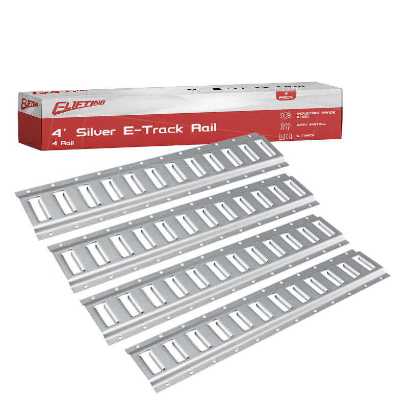4 Paket Galvanizli Yatay E Track-Down Rail Kit