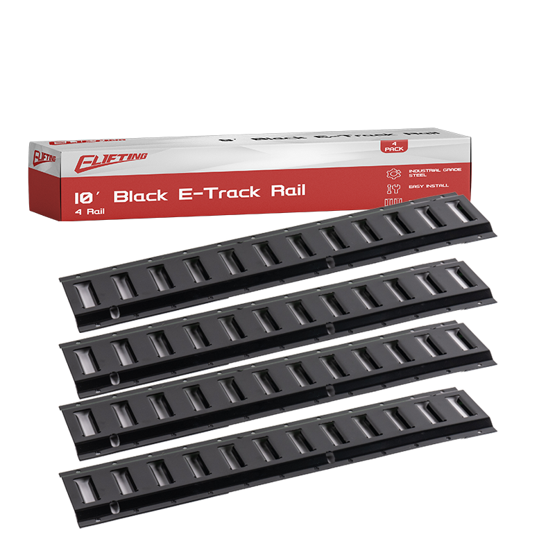 Siyah Toz Kaplı Yatay E Track-Down Rail